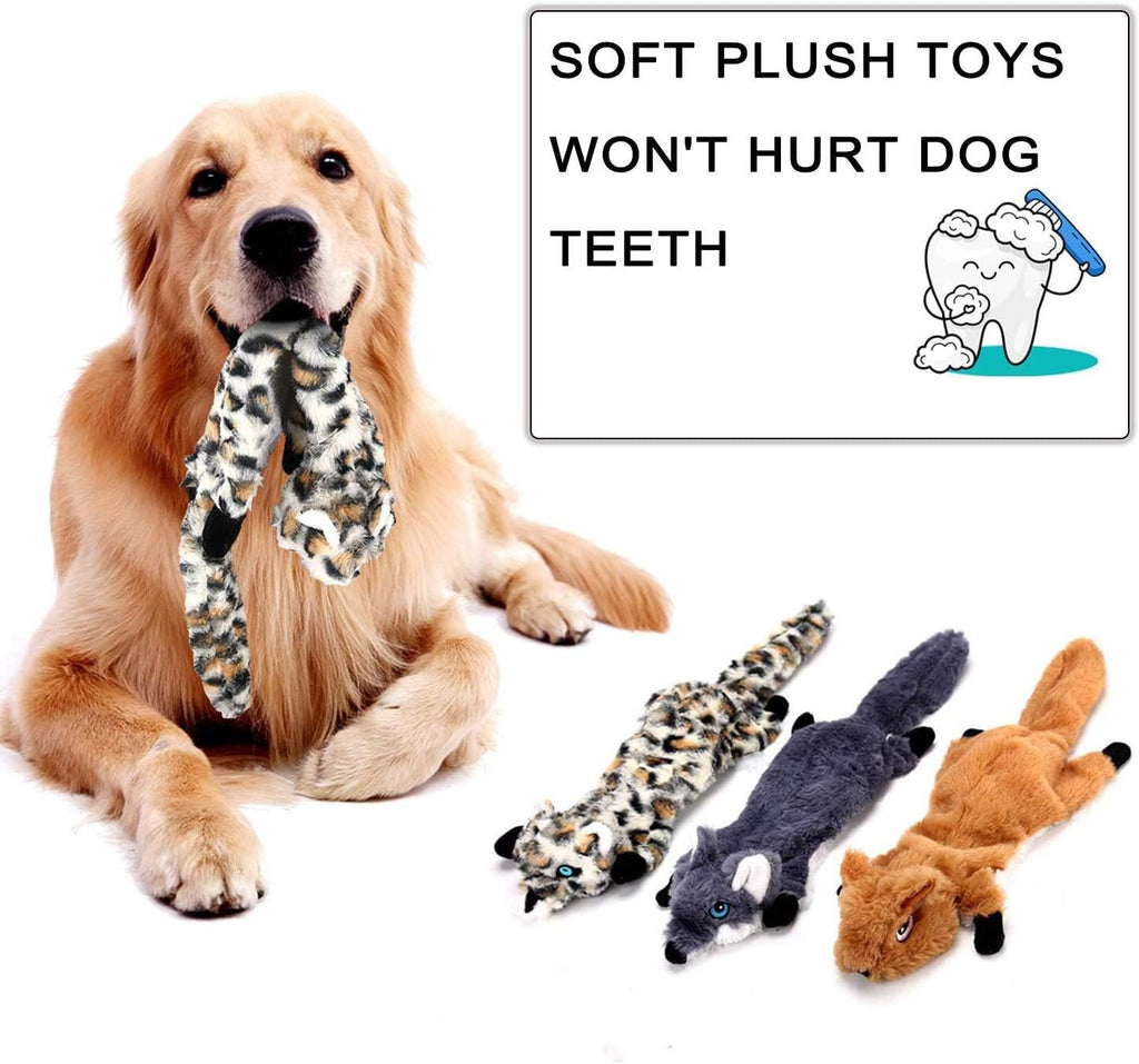 Newthinking Stuffing-Free Squeaky Dog Toy Sets