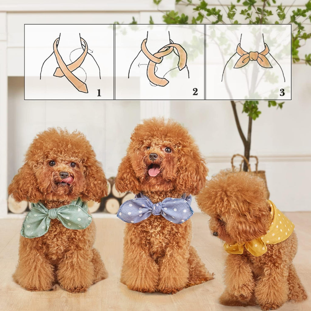 Cotton Dog Bandanas, Pack of 4