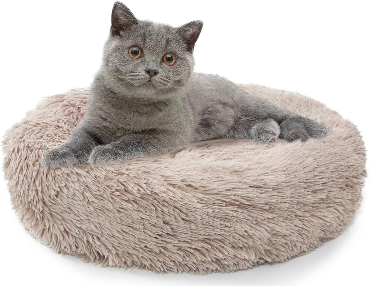 Enjamoy Round Plush Donut Pet Bed