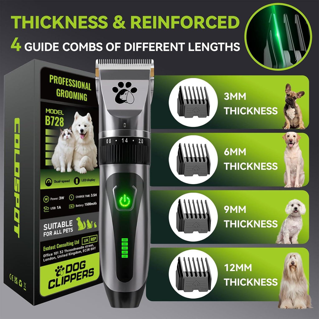 Coldspot Cordless Pet Grooming Clippers