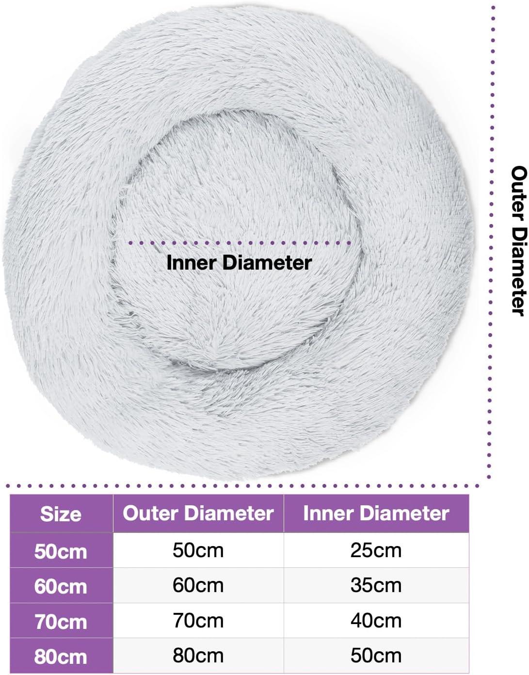Woof & Whiskers Faux-Fur Donut Pet Bed