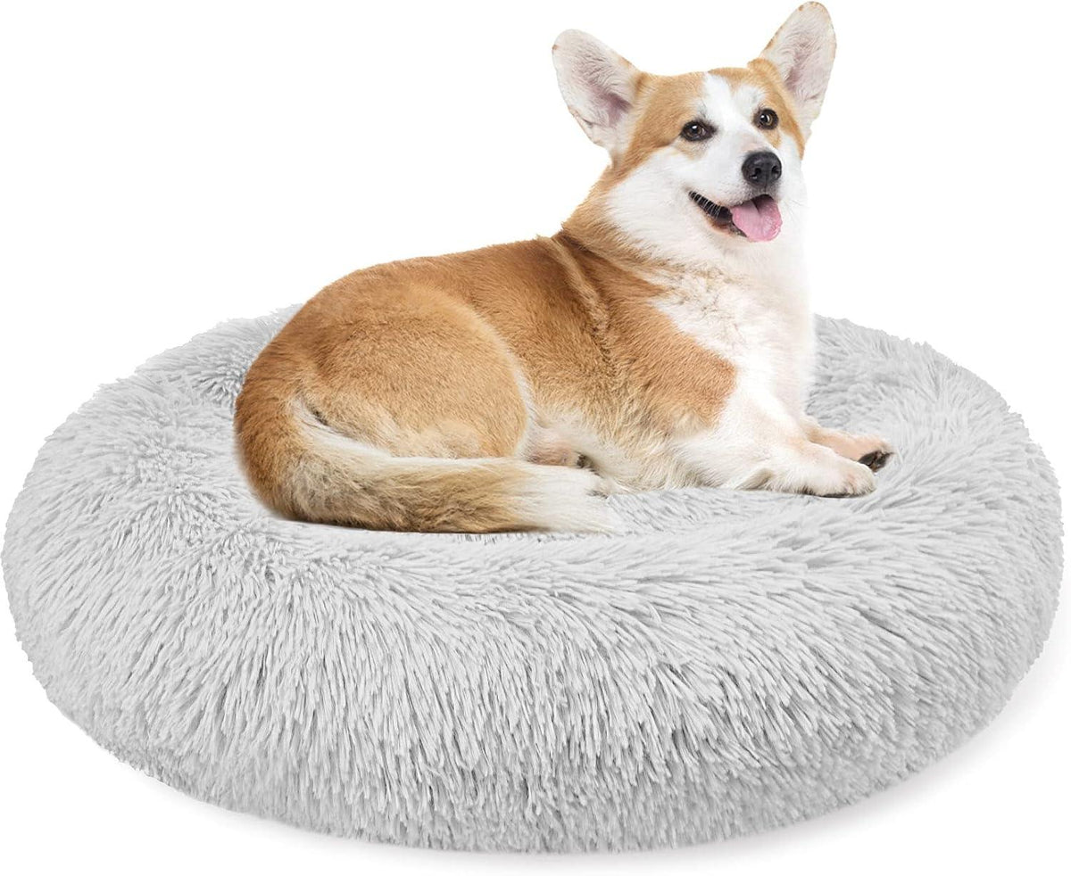 Enjamoy Round Plush Donut Pet Bed