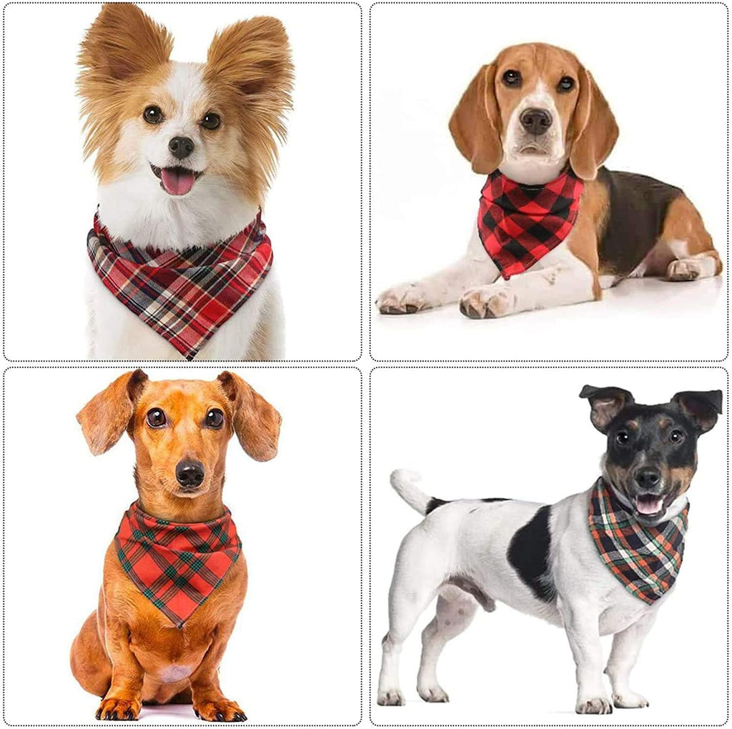 VIPITH Cotton Dog Bandanas, Pack of 8