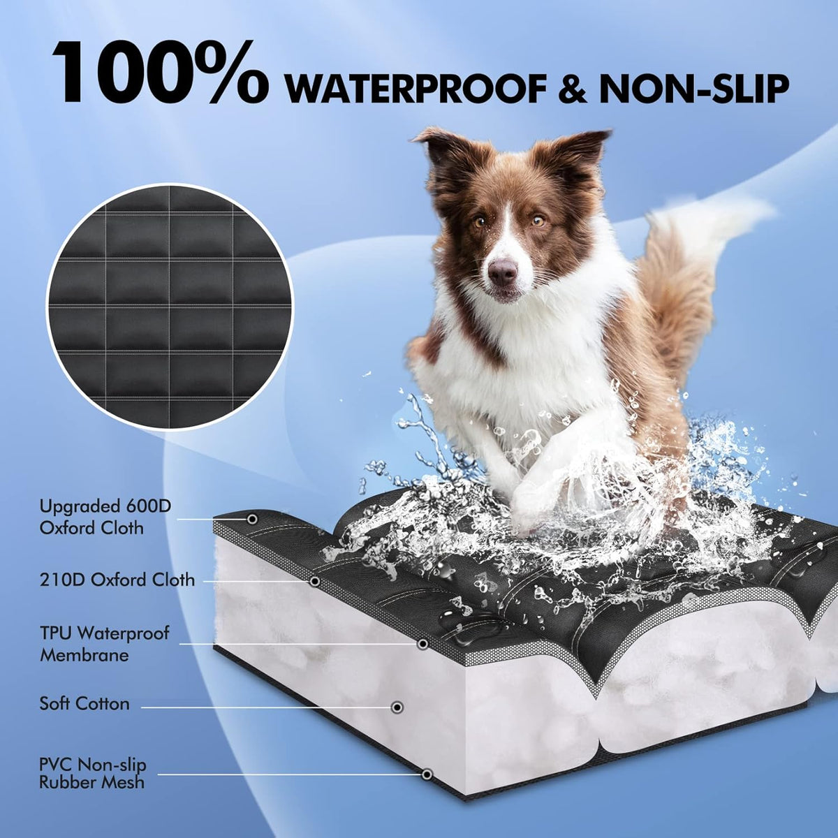 Hopidogie Four-Way Dog Car Seat Cover