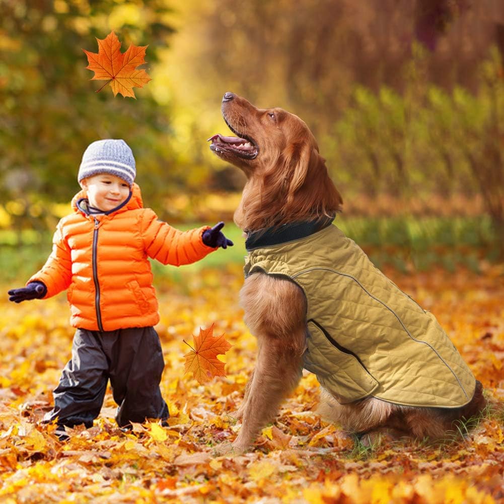 EMUST Fleece-Lined Winter Dog Coat
