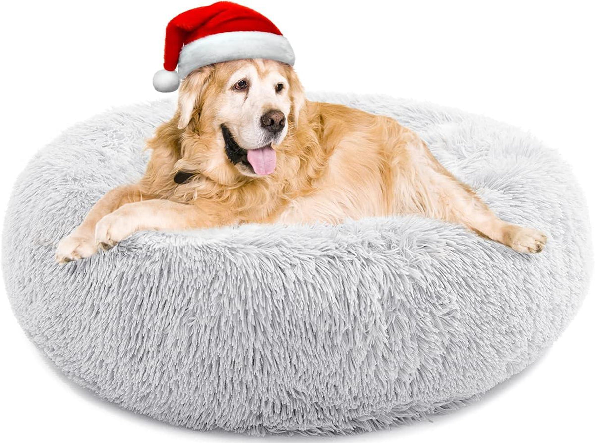 YOJOGEE Faux-Fur Donut Pet Bed