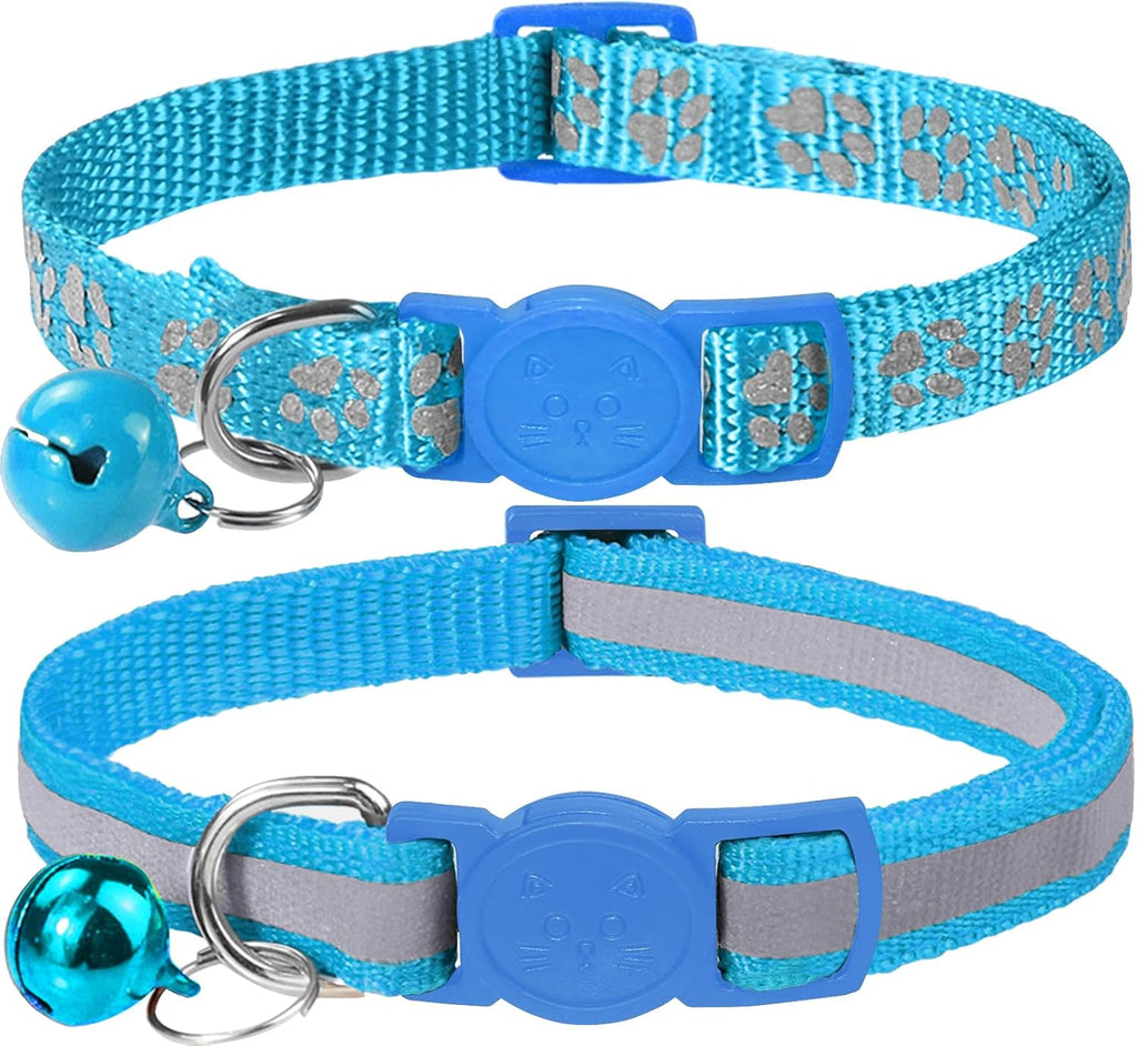 Taglory Reflective Cat Collars with Bells, Pack of 2