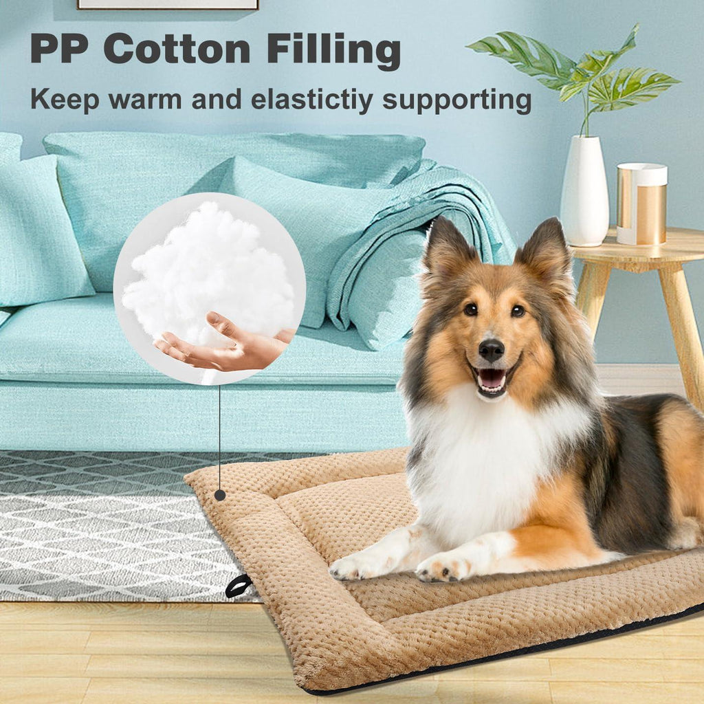 ASIJIA Washable Plush Dog Bed Mat