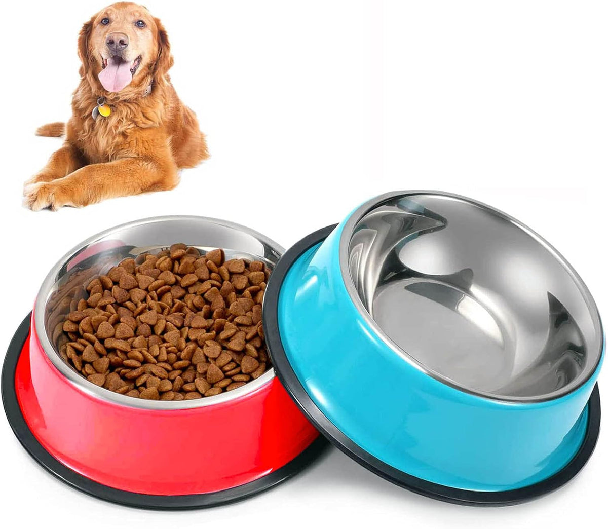 SUOXU Stainless-Steel Dog Bowl