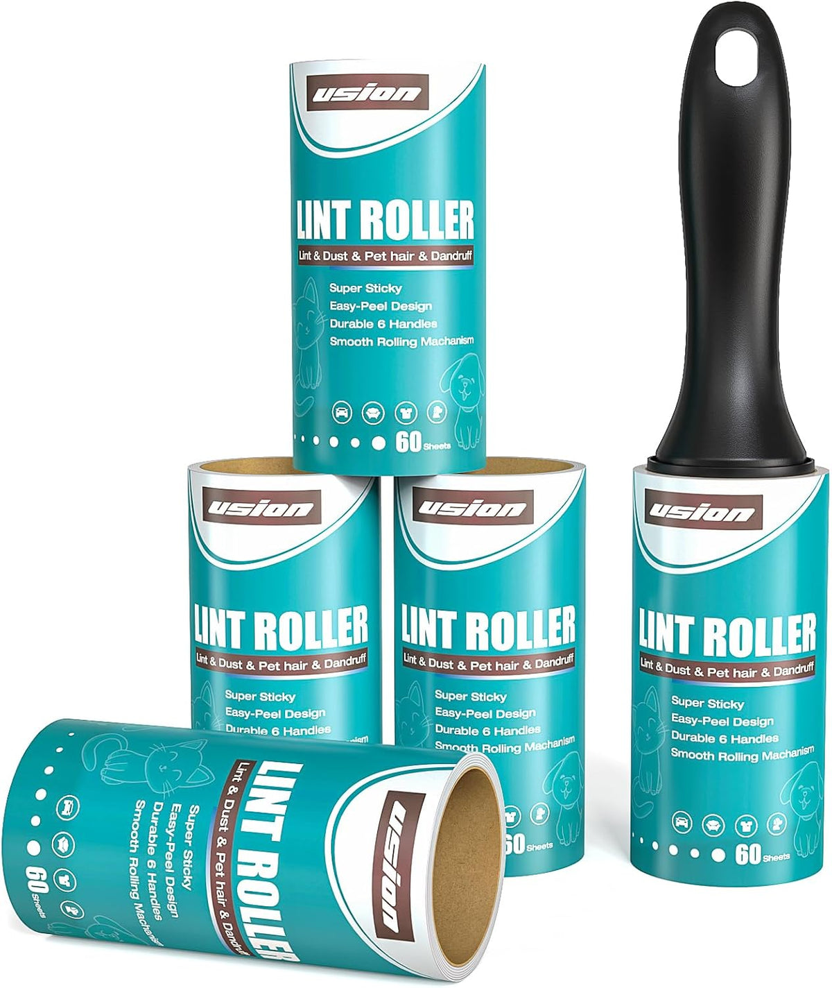 USION Pet Lint Rollers and Refill Packs
