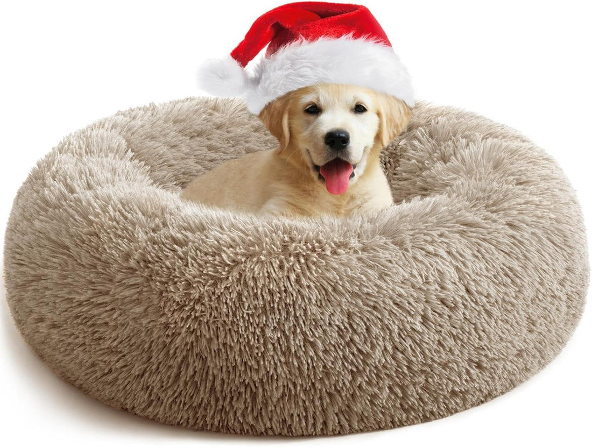 YOJOGEE Faux-Fur Donut Pet Bed