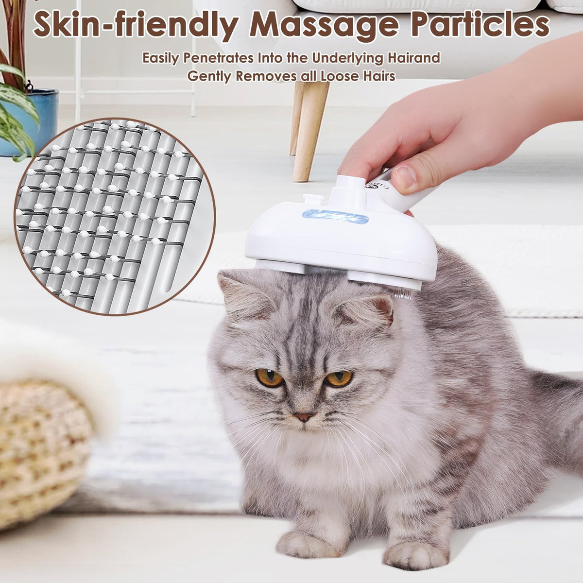 CIBKJ Pet Grooming Brush with Water Spray