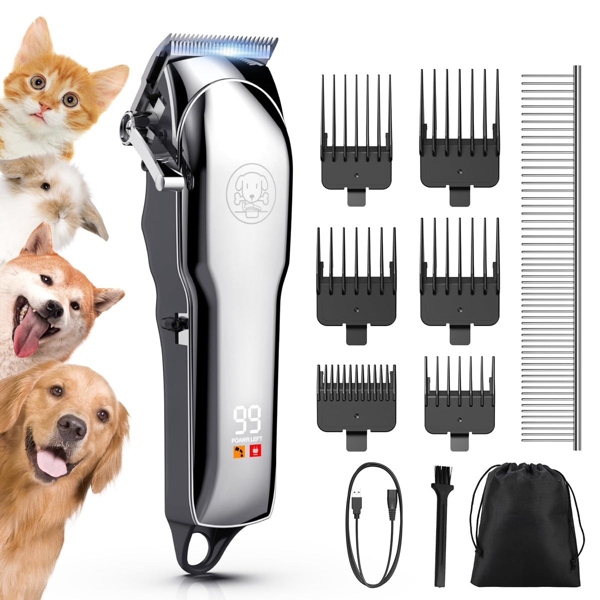 Kriogor Rechargeable Dog Grooming Clippers
