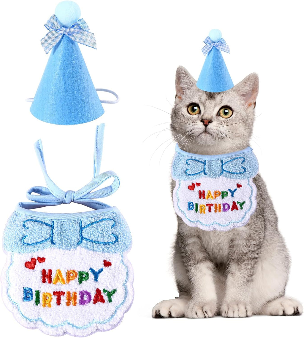Pet Birthday Hat and Bandana Set