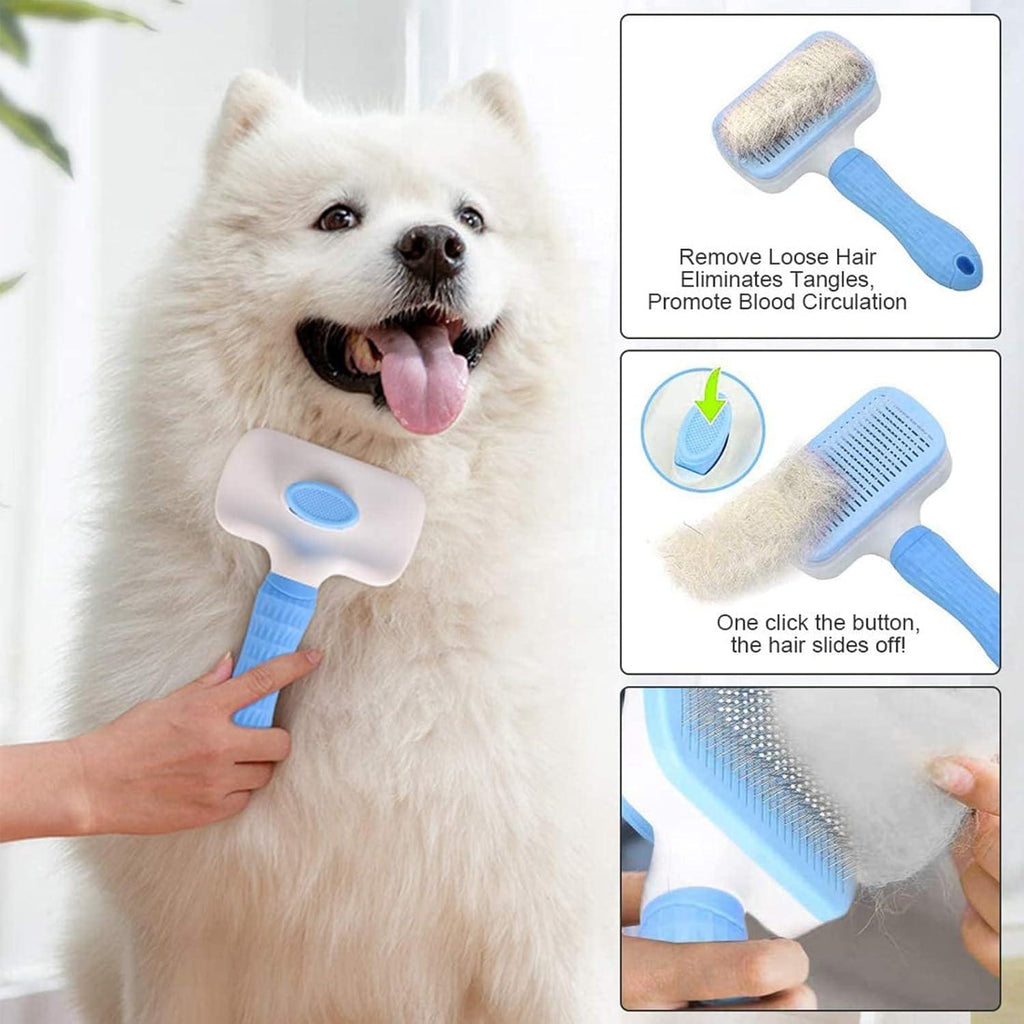 Elezenioc Self-Cleaning Pet Grooming Brush