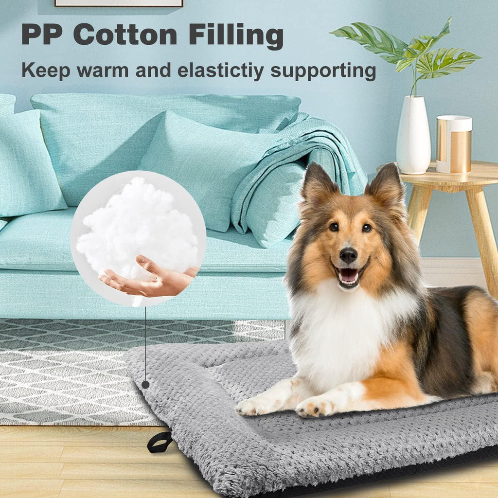 ASIJIA Washable Plush Dog Bed Mat