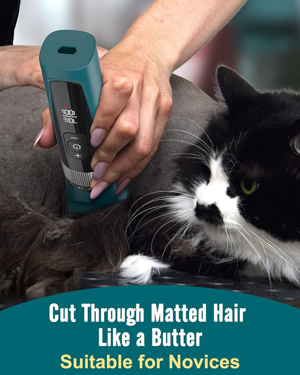 oneisall Five-Speed Cordless Pet Clippers