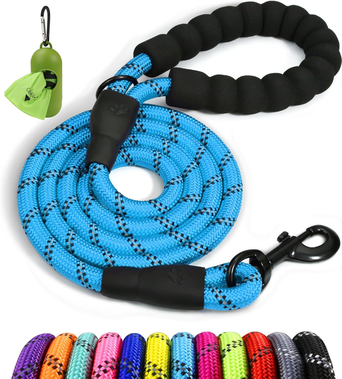 Taglory Rope Dog Lead with Padded Handle