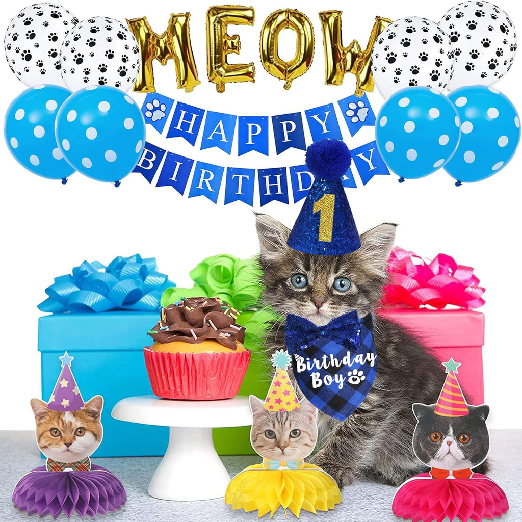JOTFA Cat Birthday Accessory Set