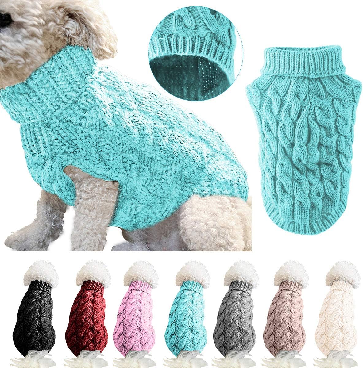 Knitted Turtleneck Jumper for Dogs and Cats