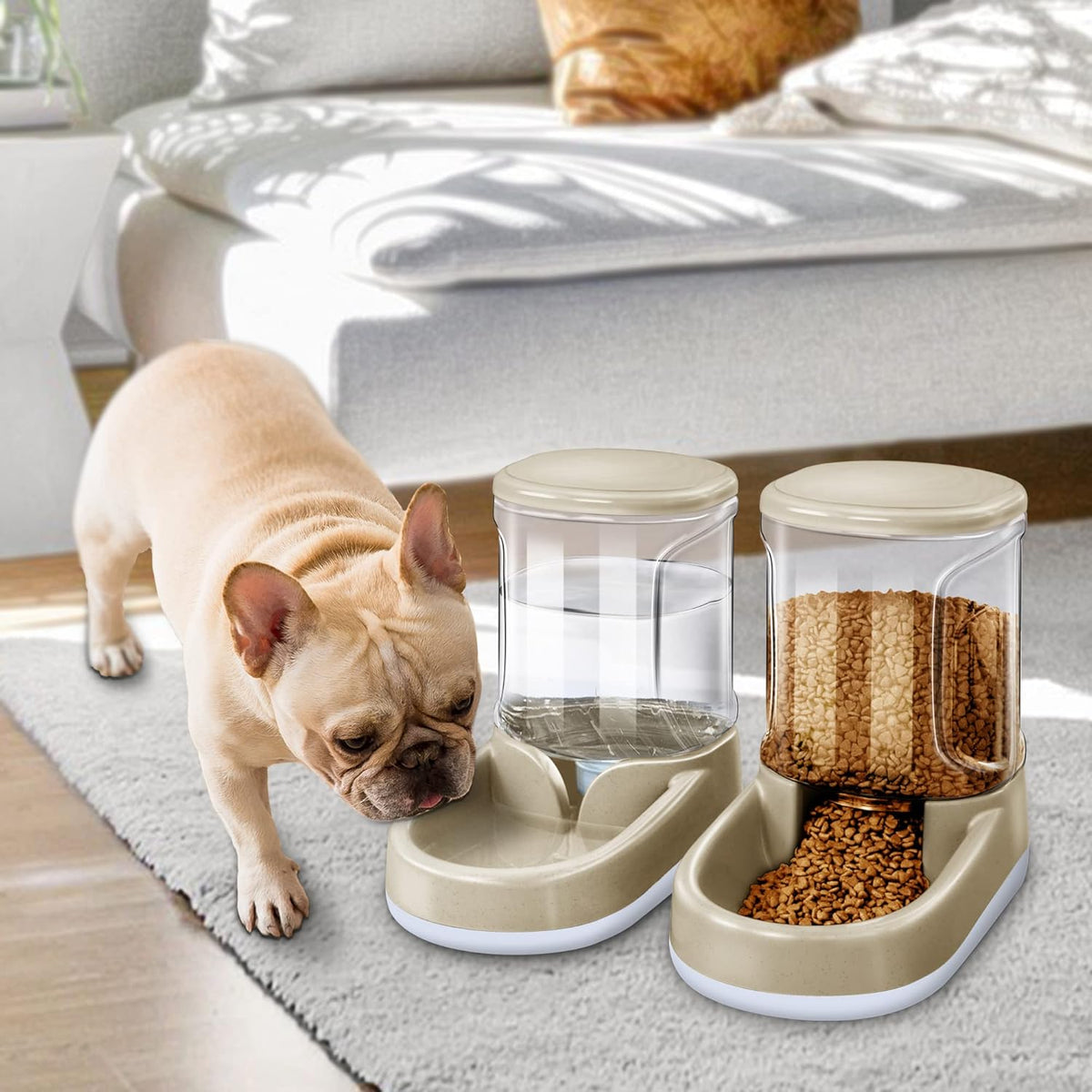 Lucky-M Gravity Pet Feeder and Waterer Set