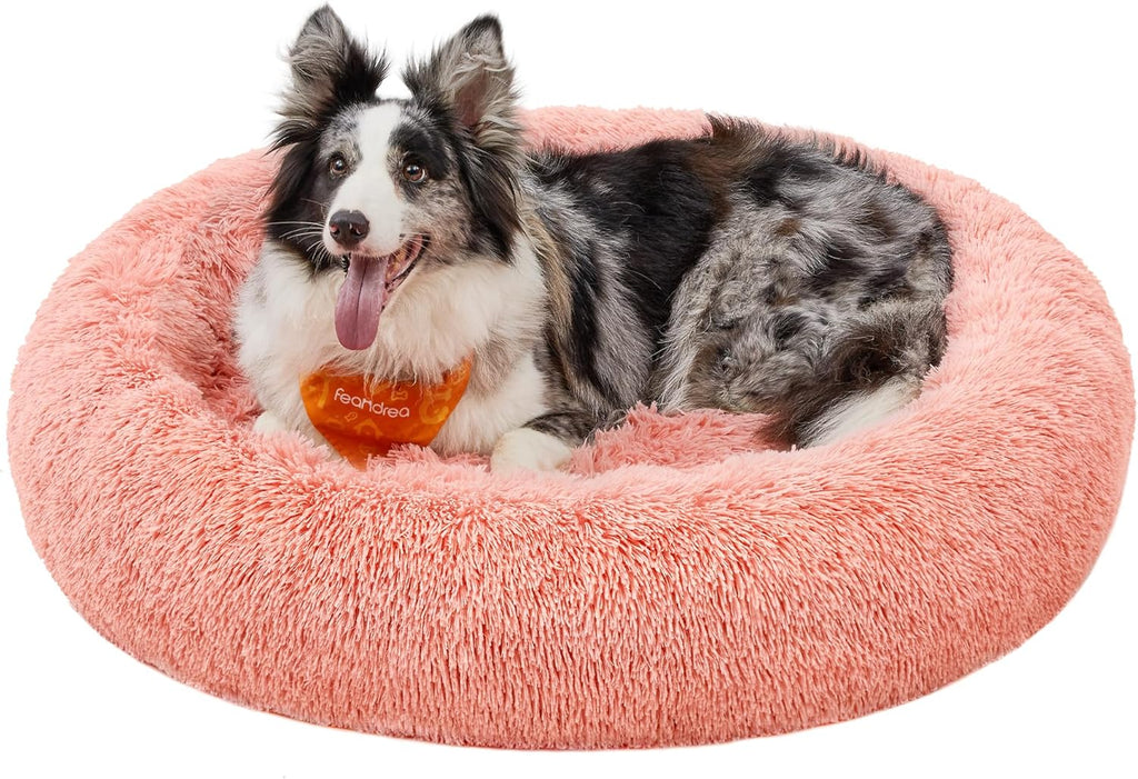 Feandrea Plush Donut Pet Bed