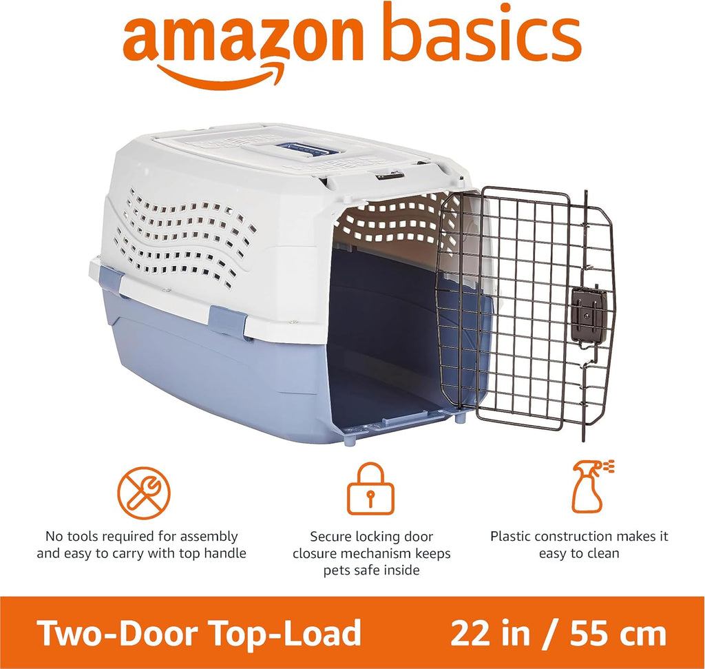 PetNestUK Transportín Rígido para Gatos, Dos Puertas | PetNestUK