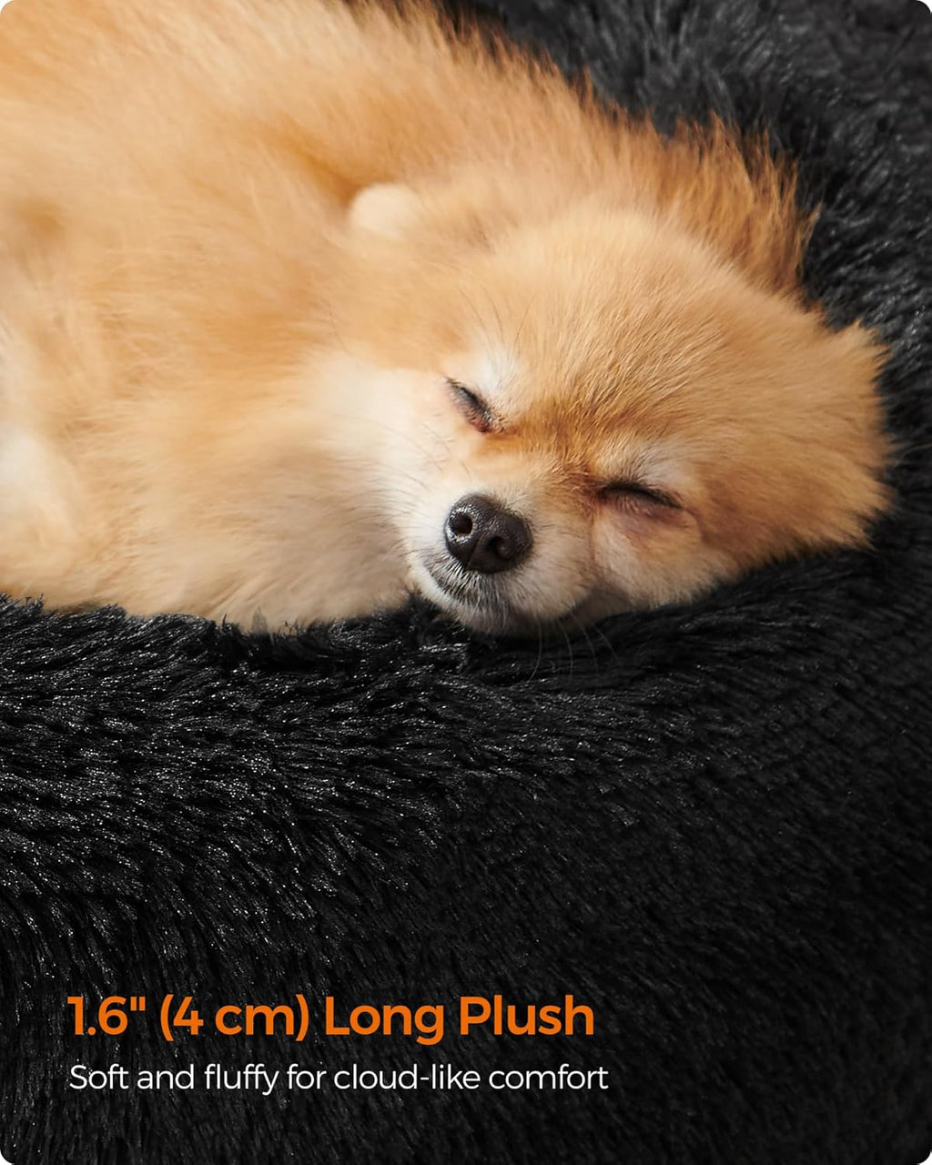 Feandrea Plush Donut Pet Bed