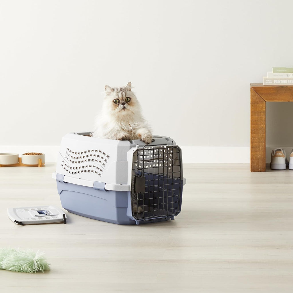 PetNestUK Transportín Rígido para Gatos, Dos Puertas | PetNestUK