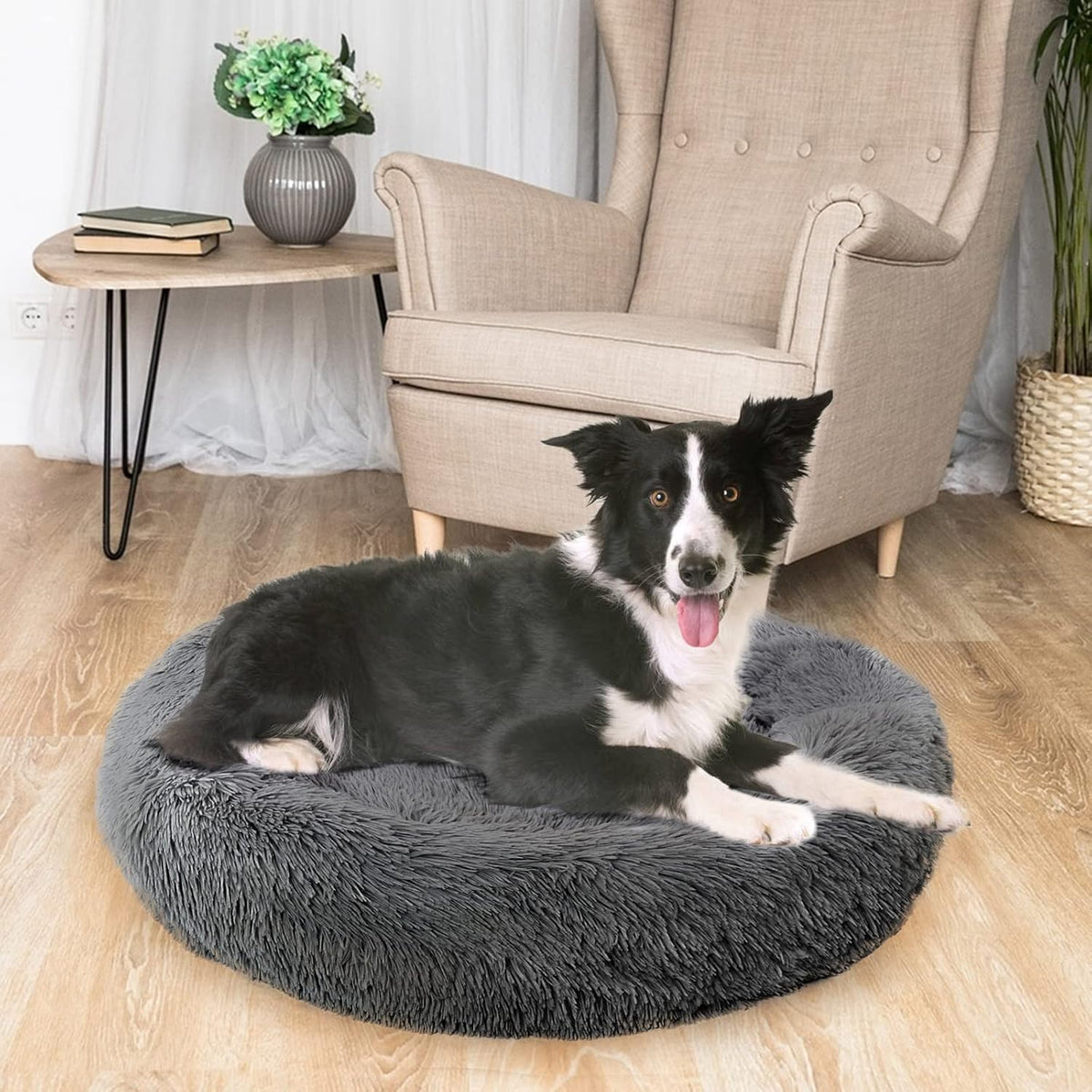 Enjamoy Plush Donut Pet Bed