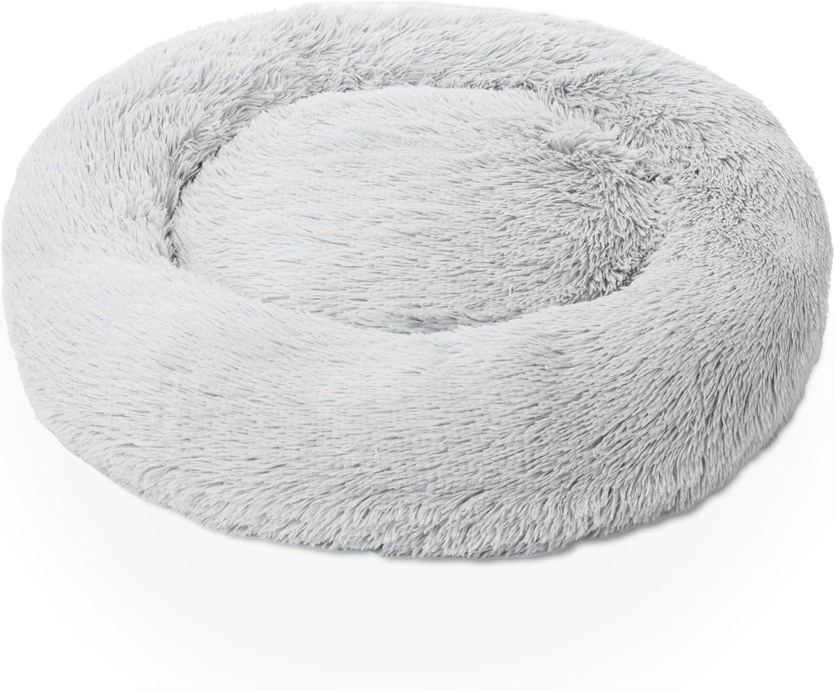 Woof & Whiskers Faux-Fur Donut Pet Bed