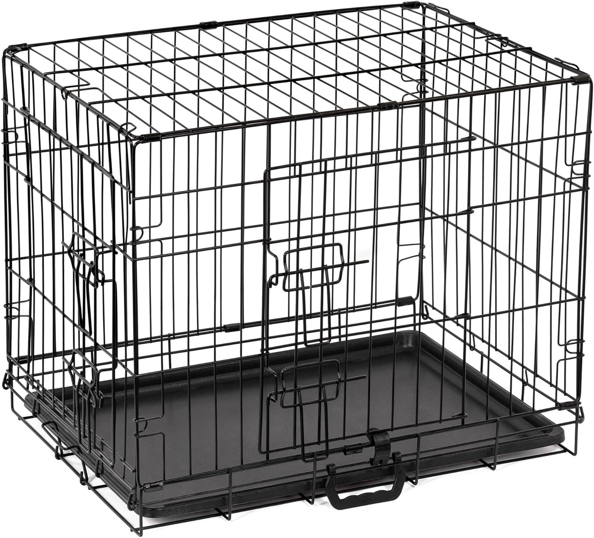 Two-Door Folding Metal Dog Crate
