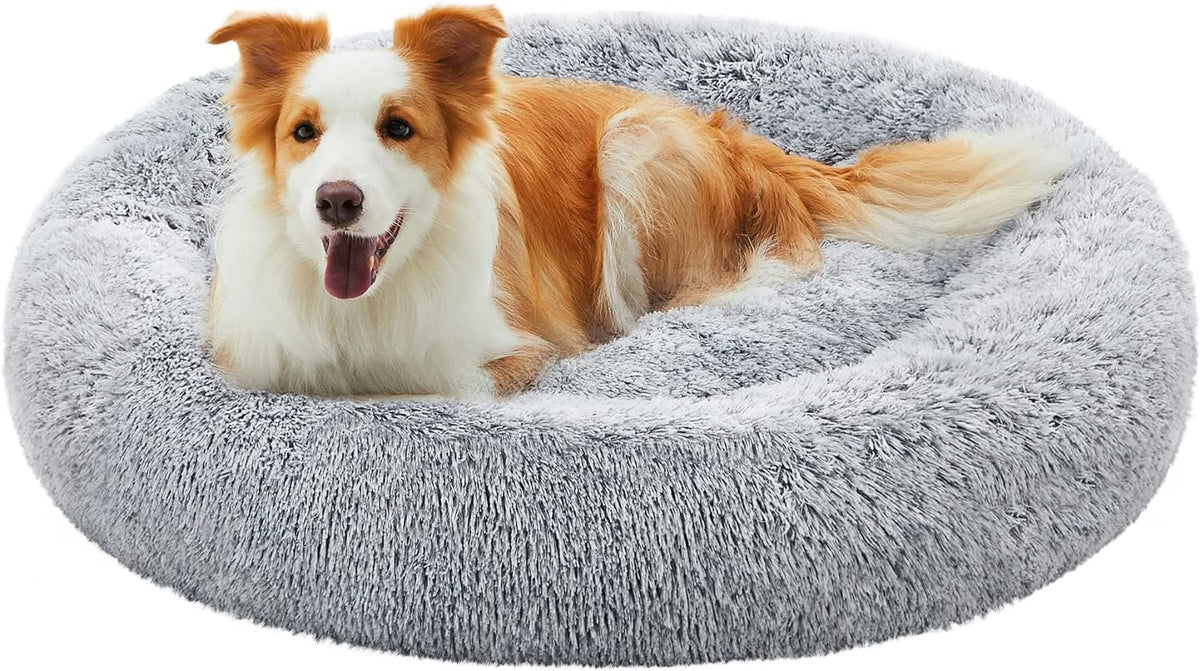 Feandrea Plush Donut Pet Bed