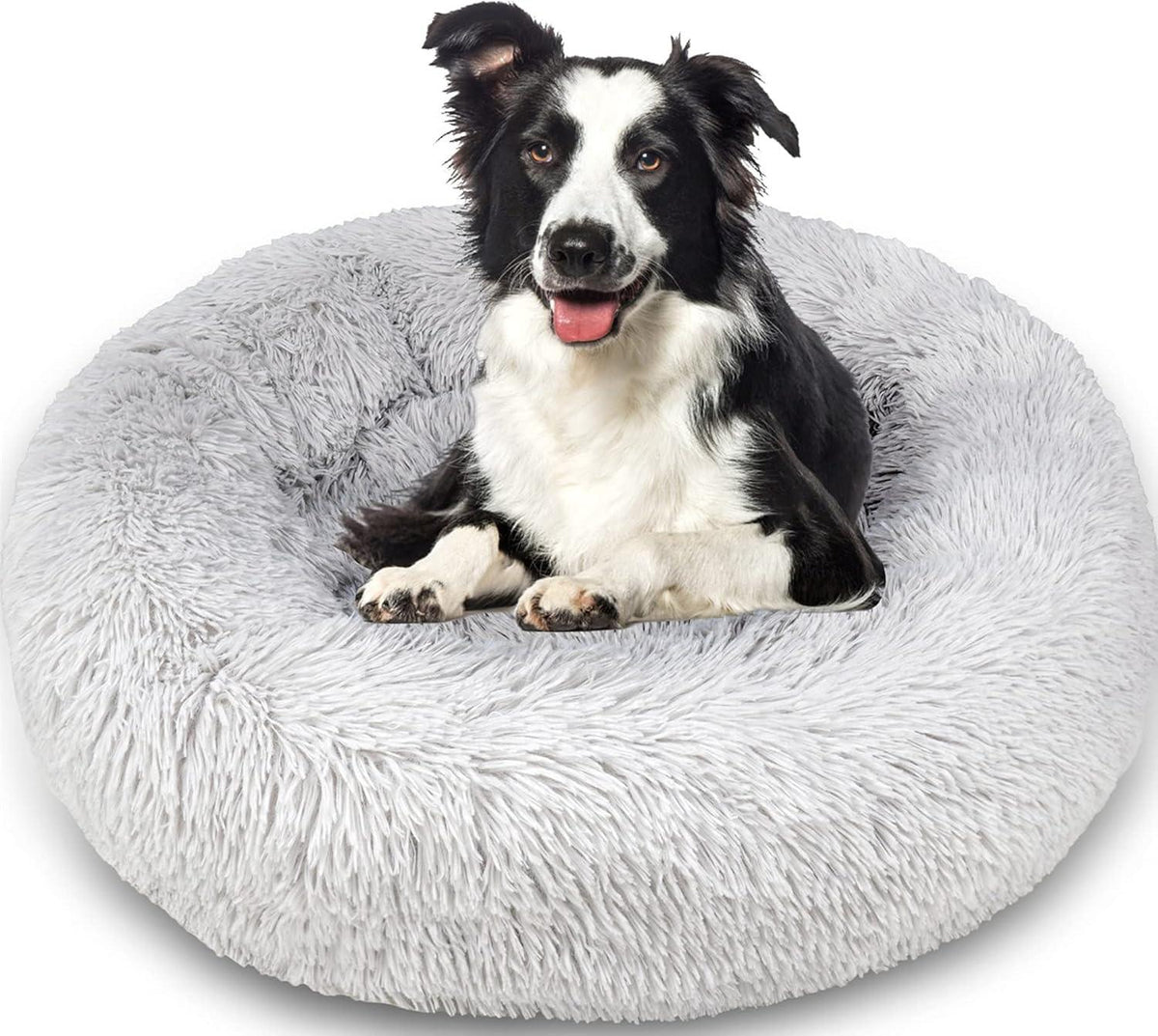 Enjamoy Round Plush Donut Pet Bed