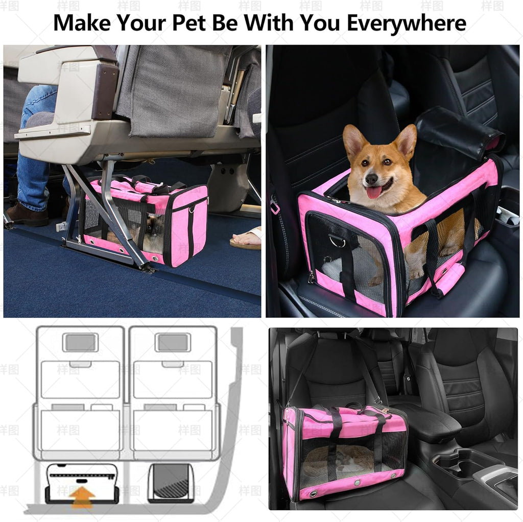 Dycietx Foldable Soft-Sided Pet Carrier