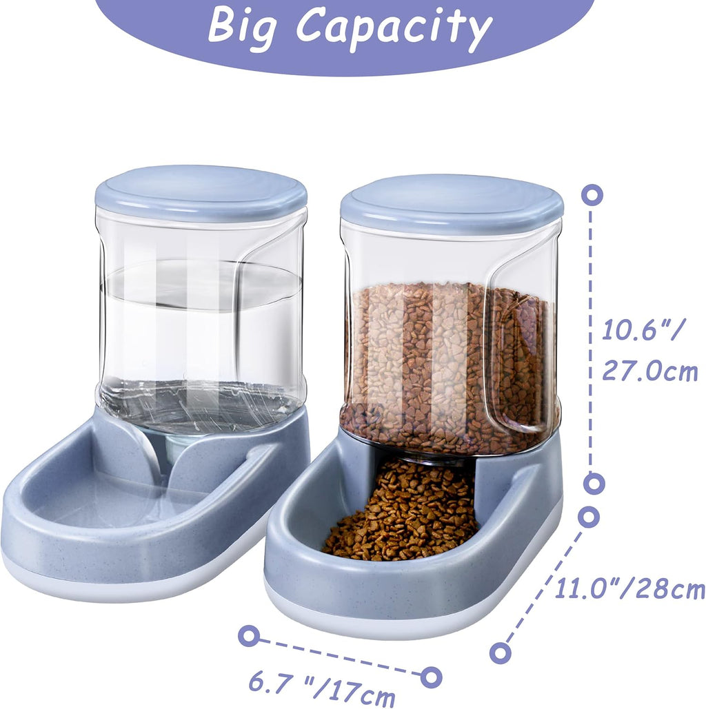Lucky-M Gravity Pet Feeder and Waterer Set