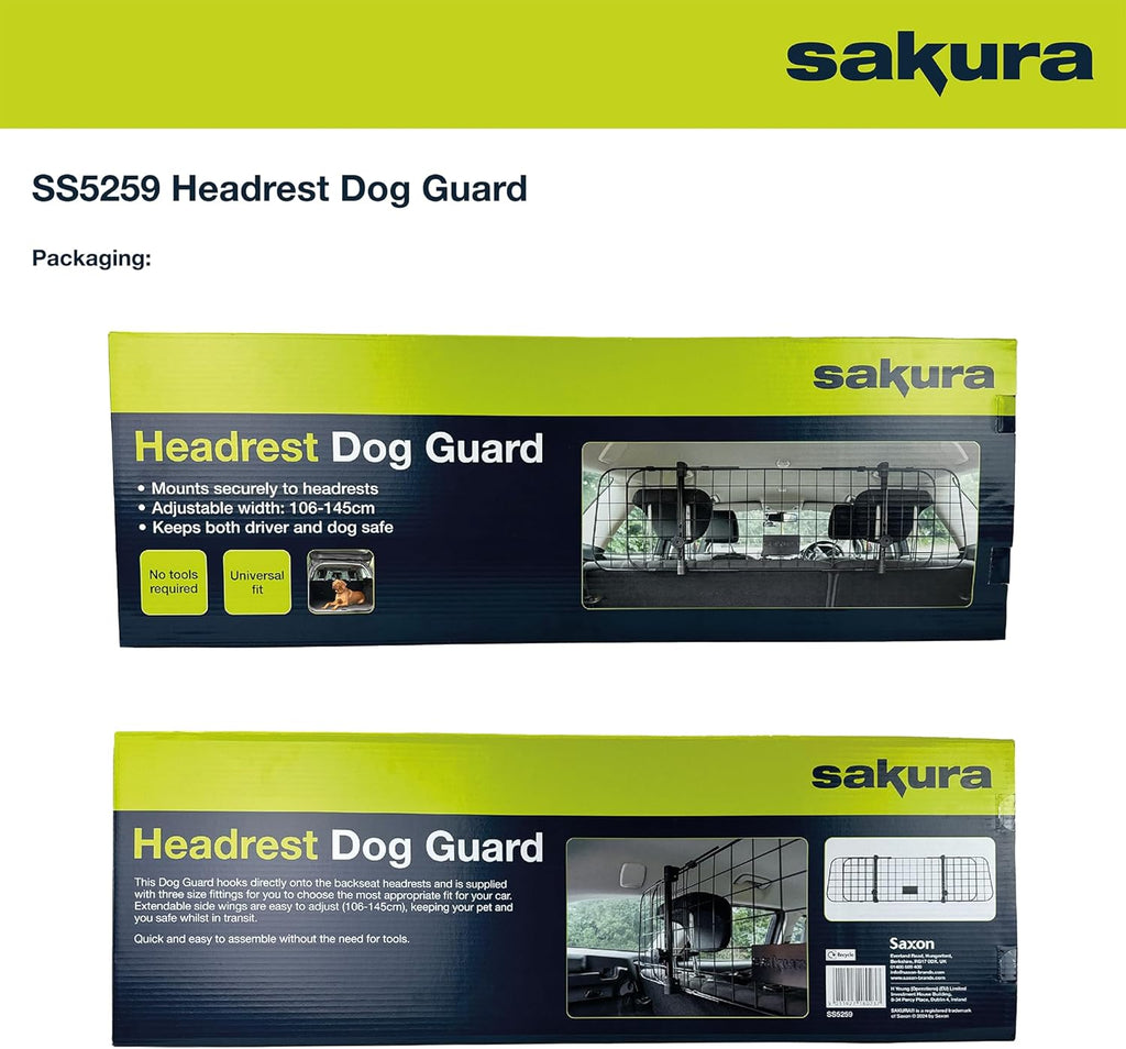 Sakura SS5259 Adjustable Headrest Dog Guard