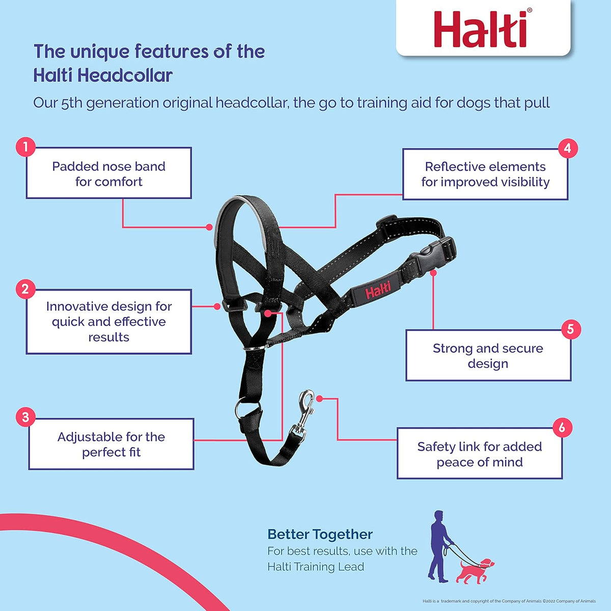 HALTI Adjustable Dog Headcollar