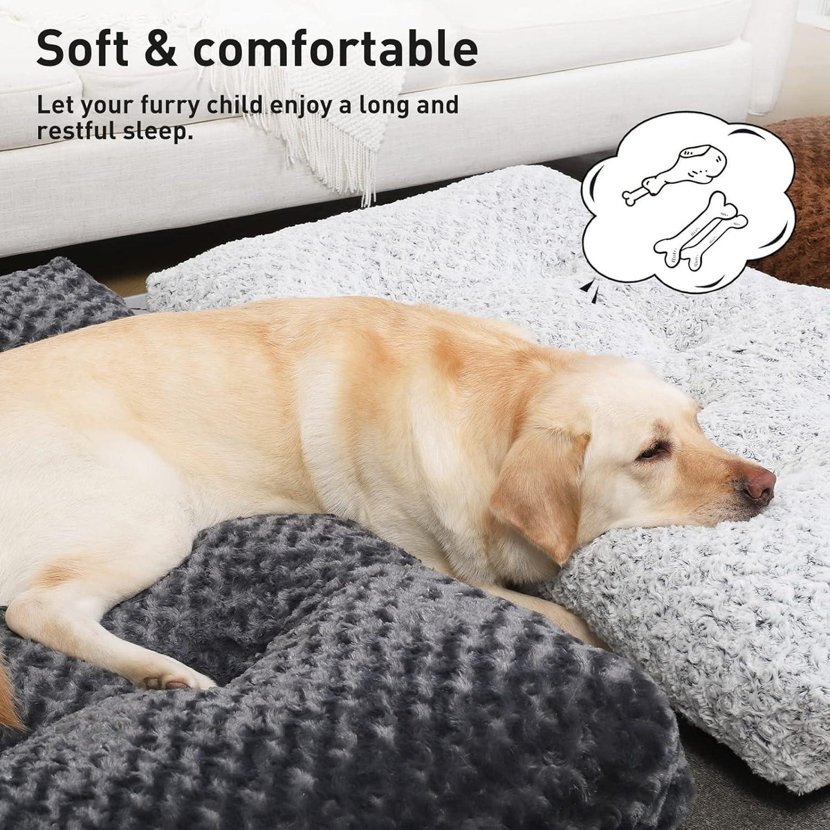 KSIIA Washable Padded Dog Mattress