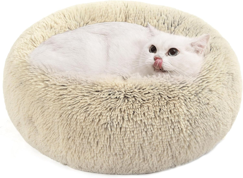 Feandrea Plush Donut Pet Bed