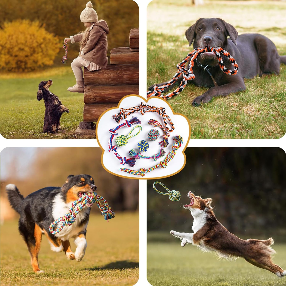 Aitmexcn Dog Rope Toys and Play Sets