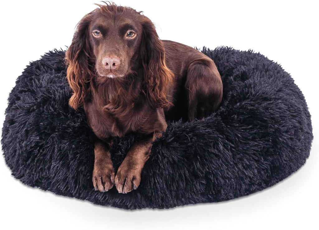 Woof & Whiskers Faux-Fur Donut Pet Bed