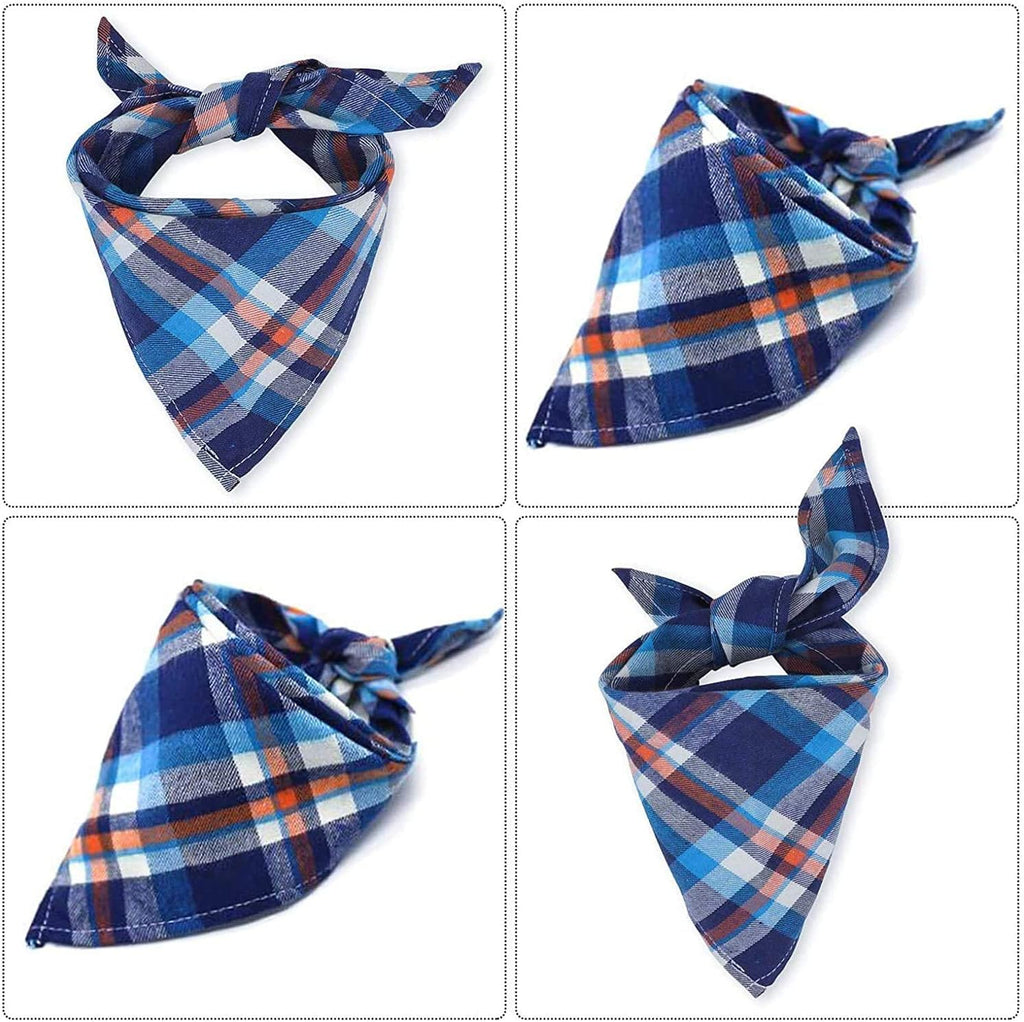 VIPITH Cotton Dog Bandanas, Pack of 8