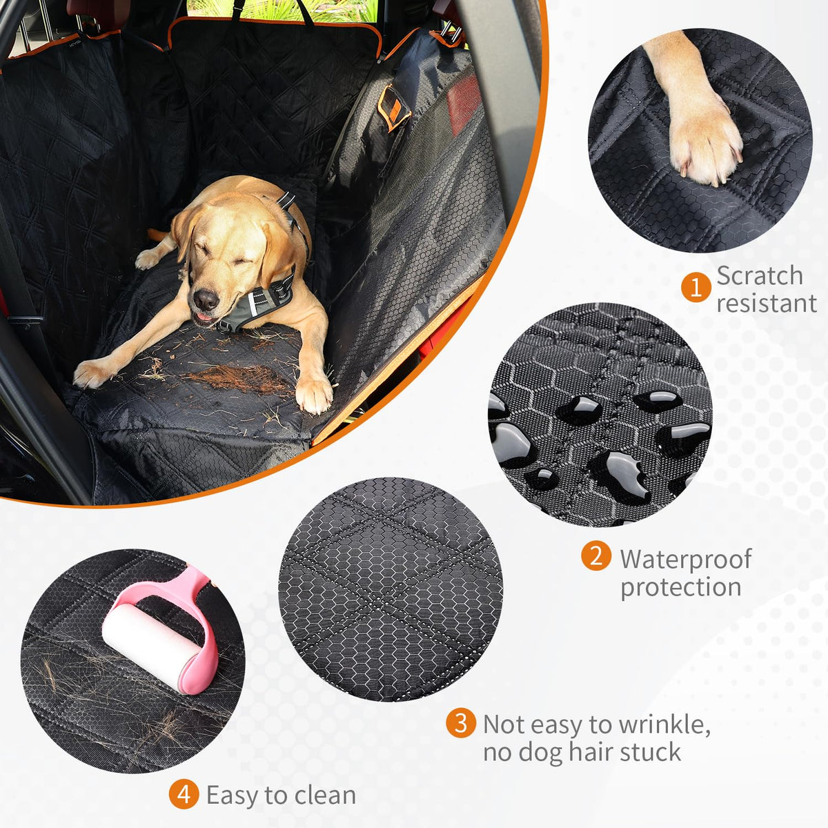 KYG Dog Car Hammock and Seat Cover