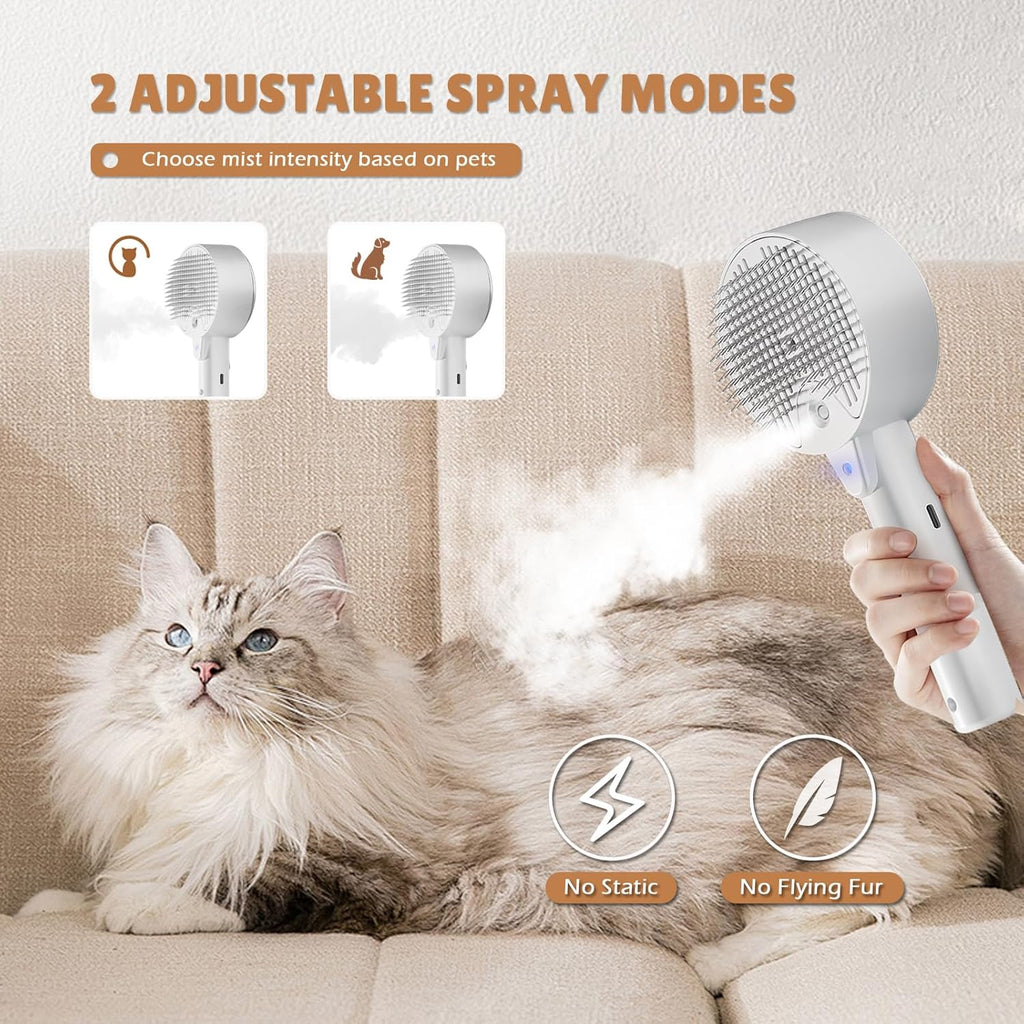 YEAHGO Pet Grooming Brush with Water Spray