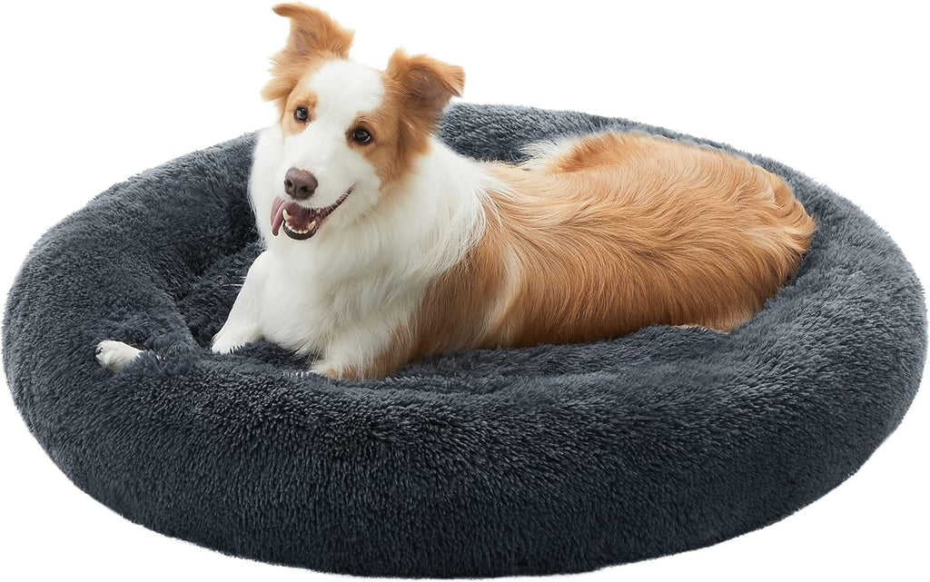Feandrea Plush Donut Bed for Dogs and Cats