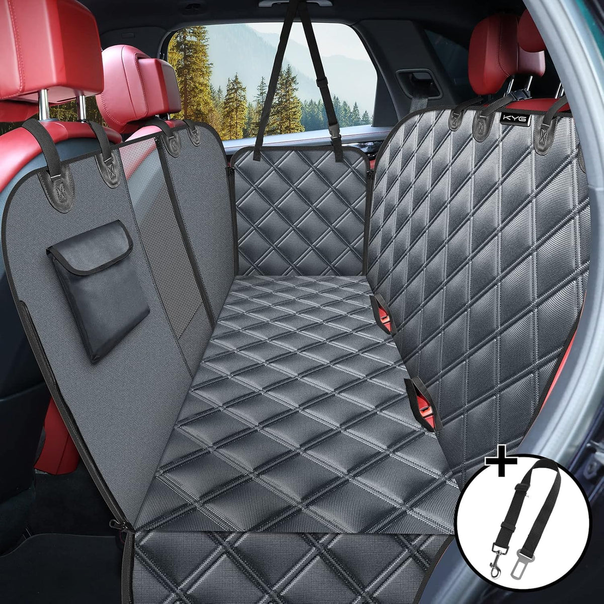 KYG Dog Car Hammock and Seat Cover