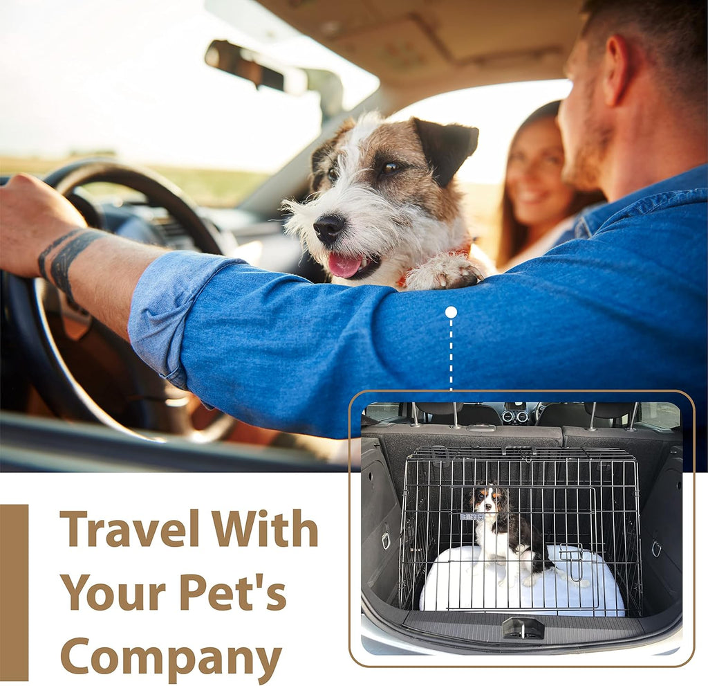 Ellie-Bo Folding Two-Door Dog Crate