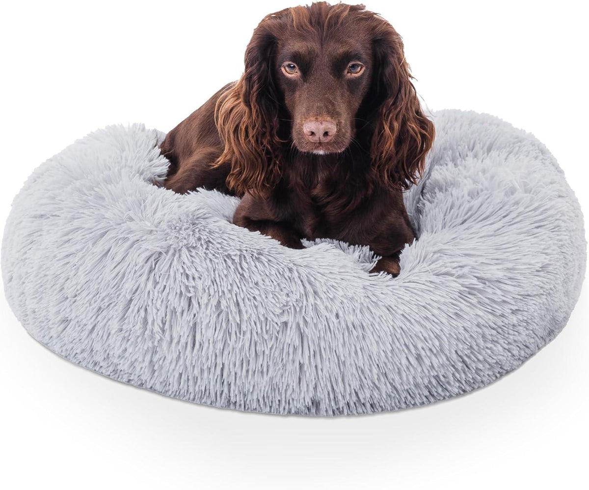 Woof & Whiskers Faux-Fur Donut Pet Bed