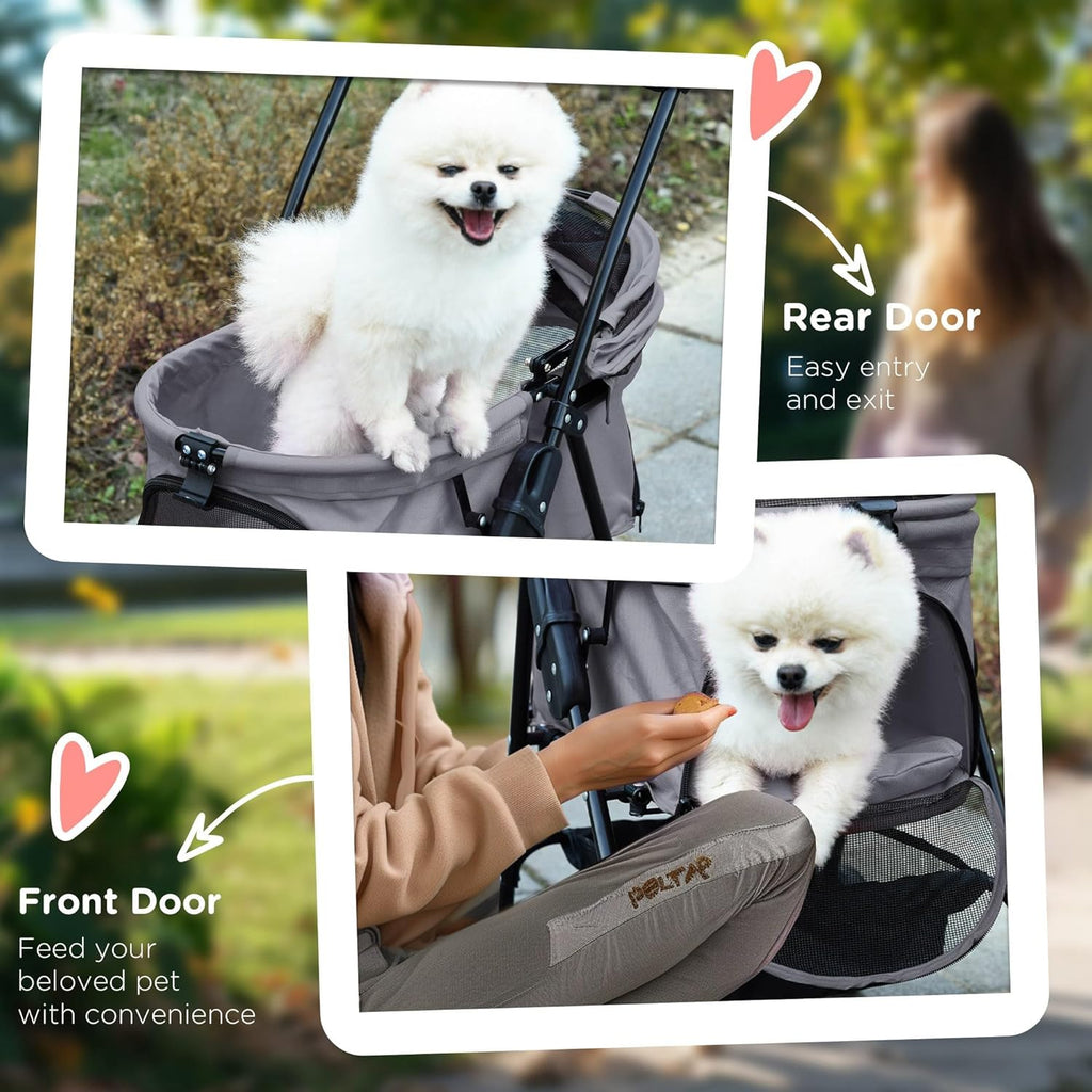 PawHut Foldable Pet Stroller